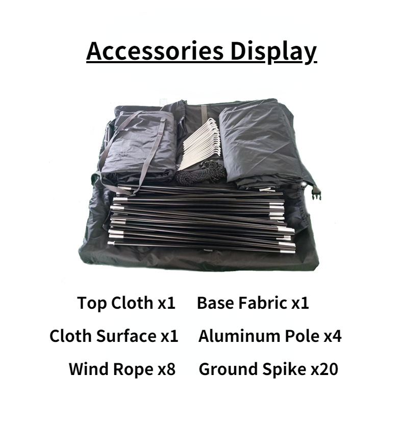 Cheap Goat Tents Mountainhiker SZK281 3 4 Person Outdoor Round Tents 210T Polyester Waterproof Shelter Tear Resistant Black Camping Dome Tent   